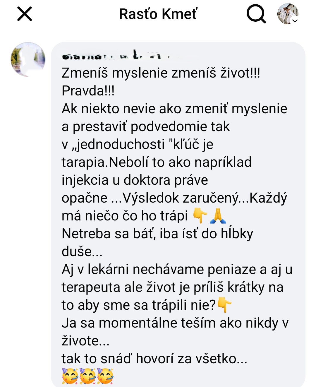 Klientka — zmeníš myslenie, zmeníš život