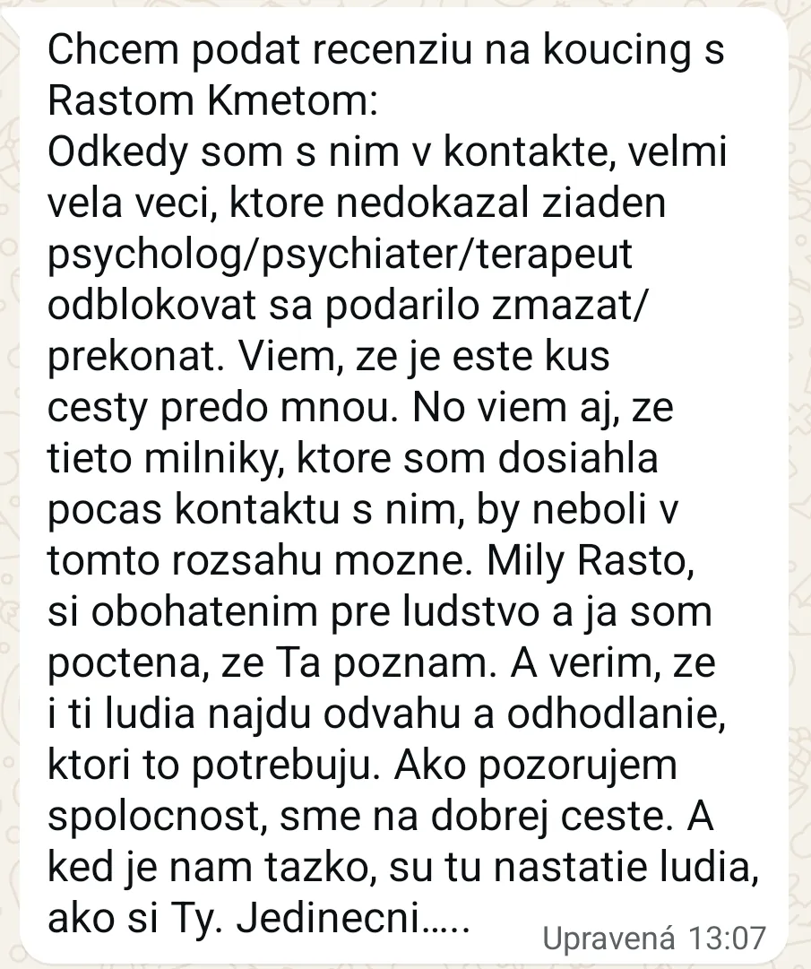 Recenzia — odblokovanie toho, čo iní terapeuti nedokázali
