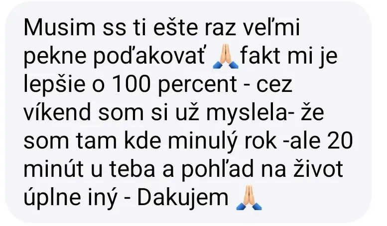 Klientka — fakt mi je lepšie o 100 percent