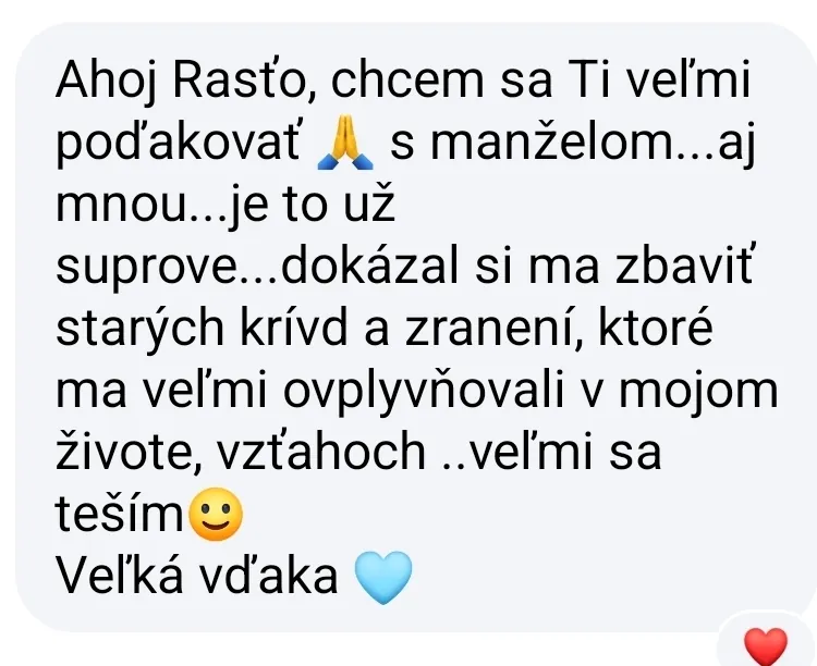 Klientka — zbavenie starých krívd a zranení